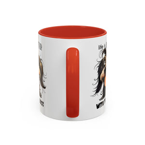 Life is Better with Dogs Coffee Mug - Cute Dog Lover Gift, Animal Themed Mug, Pet Owner Present, Fun Coffee Cup, Gift for Him/Her