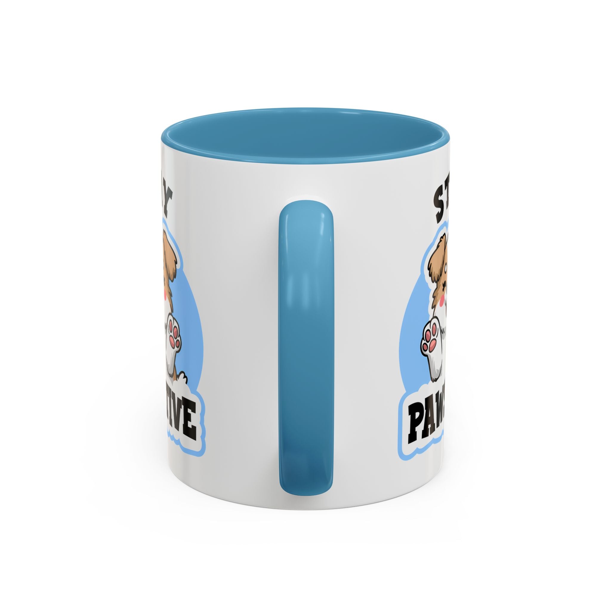 Cute Stay Pawsitive Coffee Mug - Perfect Gift for Dog Lovers mental health