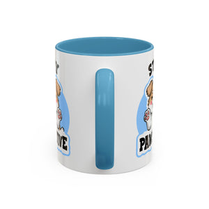 Cute Stay Pawsitive Coffee Mug - Perfect Gift for Dog Lovers mental health