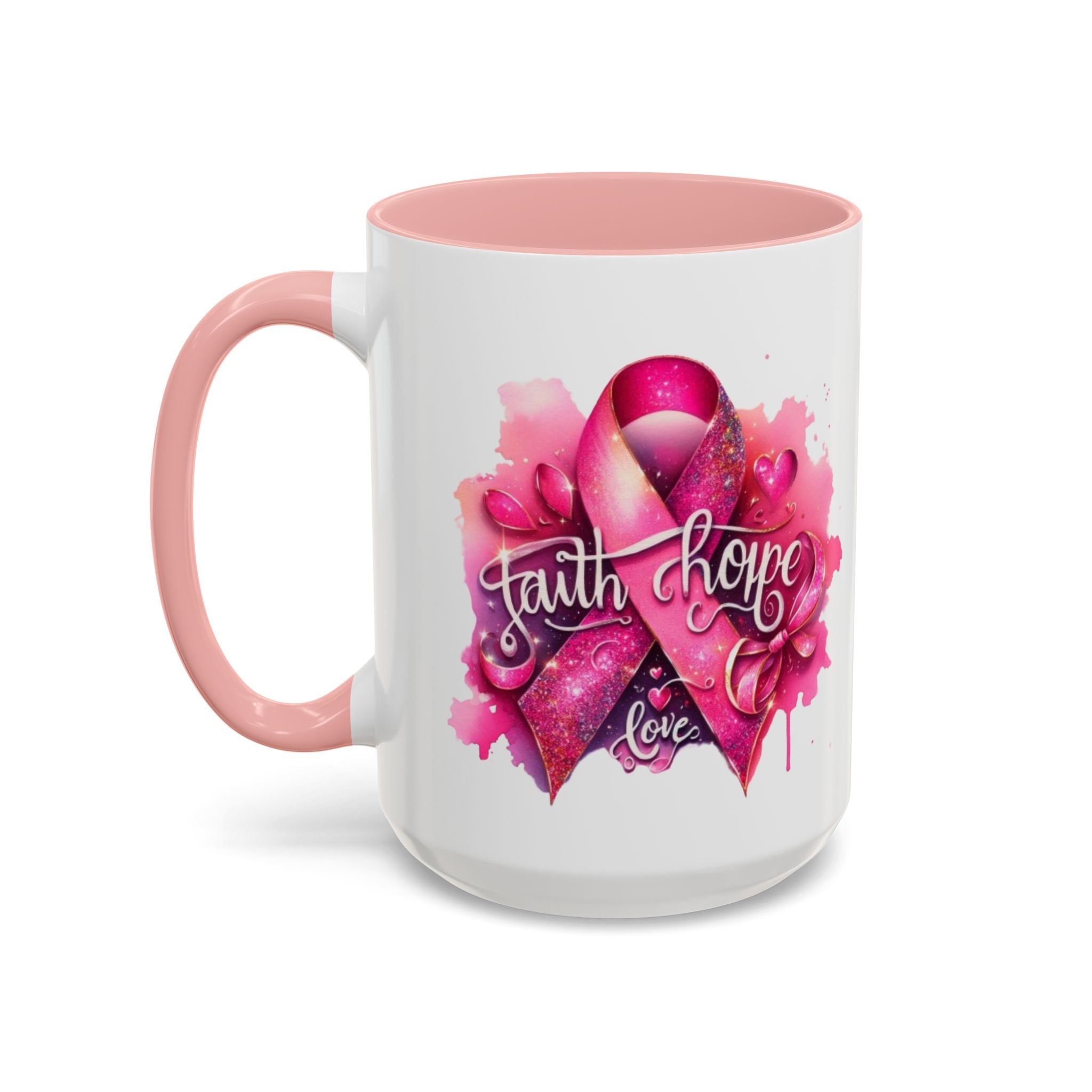Cancer awareness Inspirational Hope & Faith and Love Coffee Mug