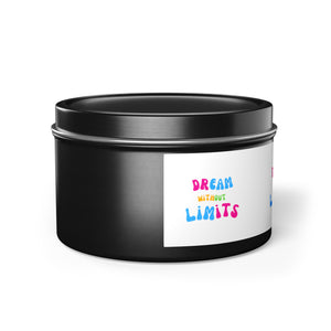 Dream without limits scented Tin Candles