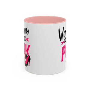 Breast Cancer Awareness Coffee Mug, Inspirational Gift, Warrior Mug, Pink Ribbon Awareness, Supportive Beverage Cup