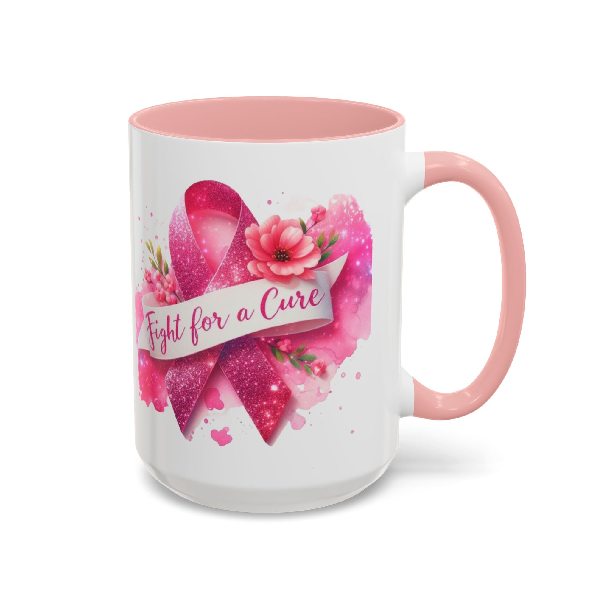 Inspirational Breast Cancer Awareness Coffee Mug - Fight for a Cure, Support Cancer Survivors, Gifts for Her, Pink Ribbon Design, [...]
