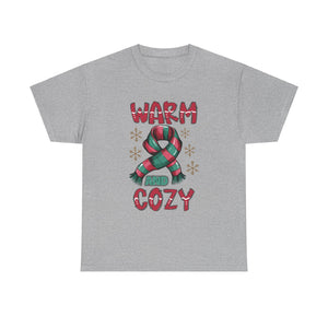christmas warm and cozy Unisex Heavy Cotton Tee men women