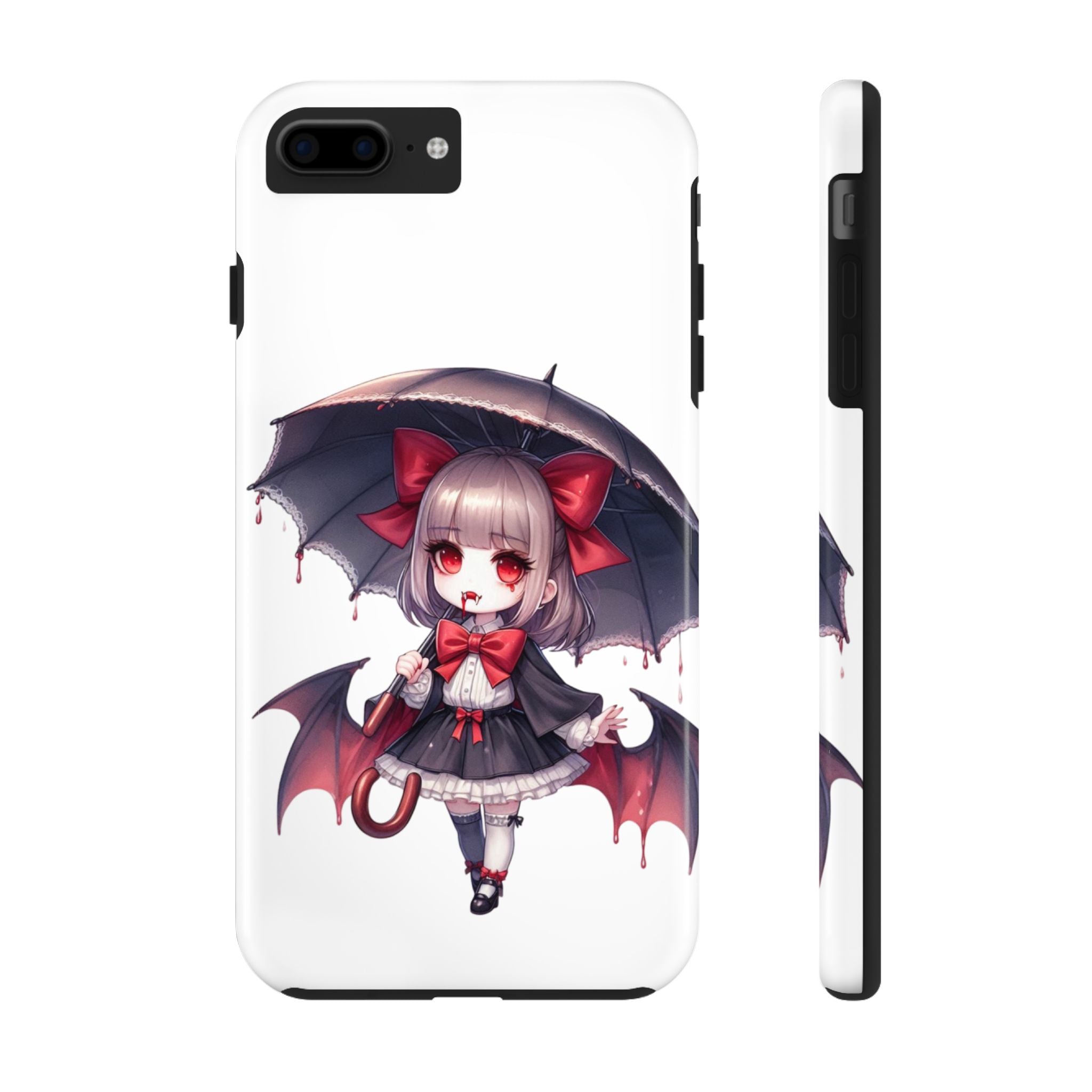 vampire girl horror art Tough Phone Cases