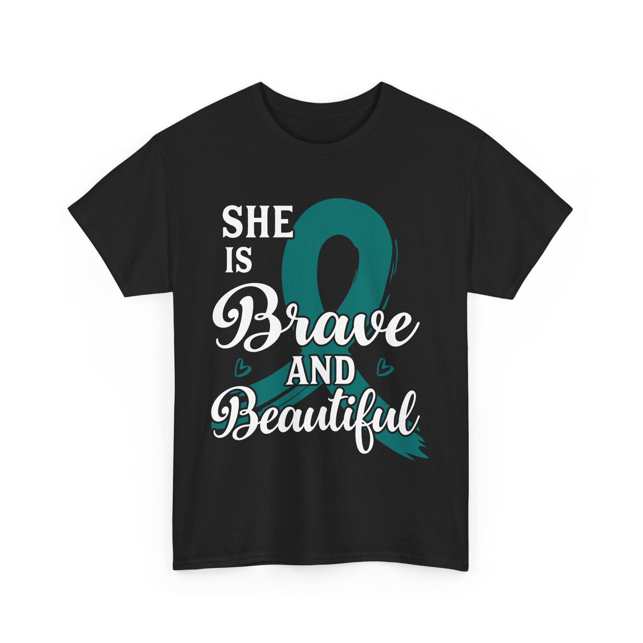 Empowering Brave & Beautiful Tee, Inspirational T-Shirt, Unisex Awareness Shirt, Gift for Support, Cancer Awareness Tee, Confidence T-Shirt