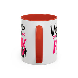 Breast Cancer Awareness Coffee Mug, Inspirational Gift, Warrior Mug, Pink Ribbon Awareness, Supportive Beverage Cup