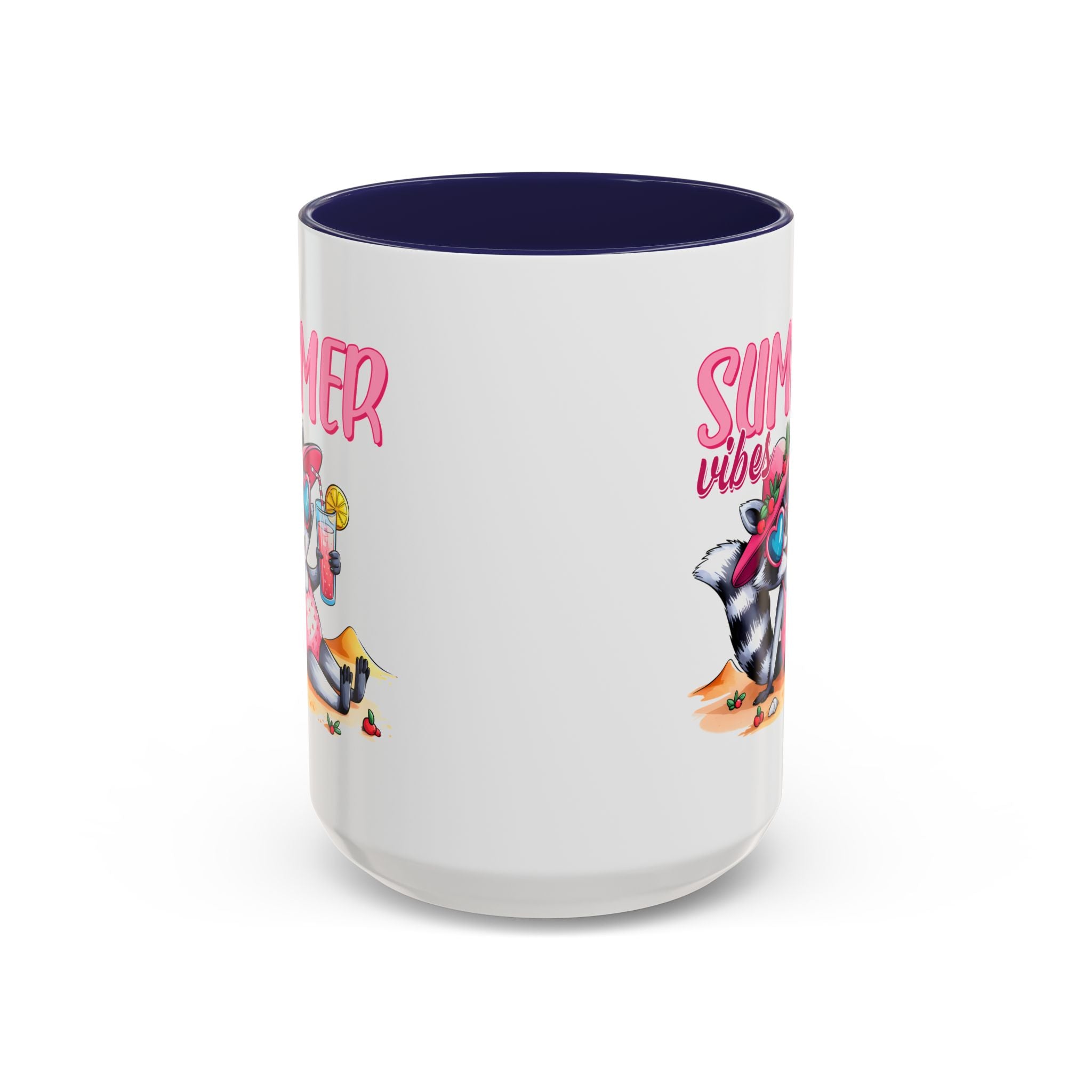 Summer Vibes Accent Coffee Mug - Fun & Colorful Design for Relaxing Moments