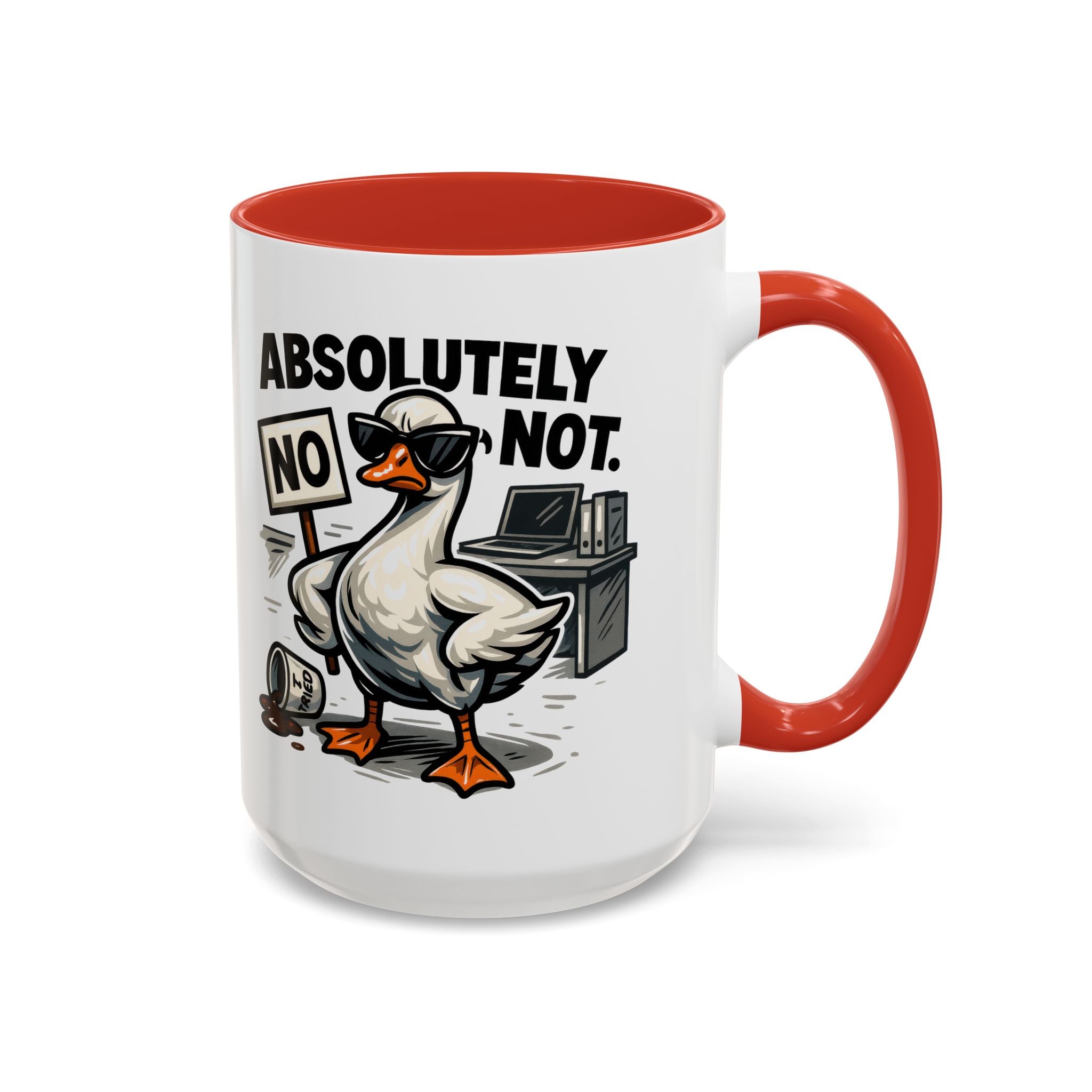 Sassy Coffee Mug, Humorous Gift for Geese Lovers, Fun Office Desk Decor, Funny Animal Cup, Quirky Kitchenware