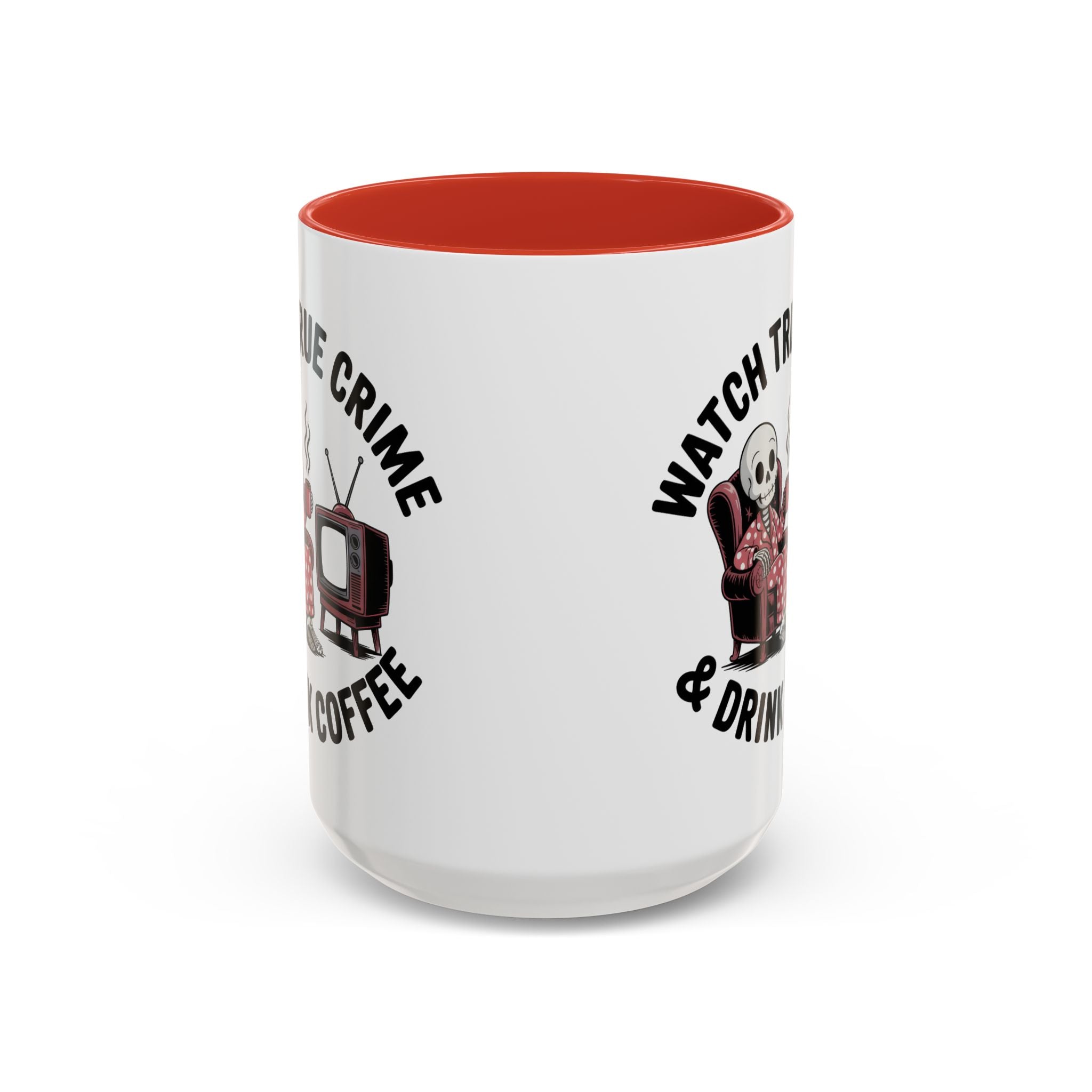 watch True Crime drink coffee  Coffee Mug hobby fun