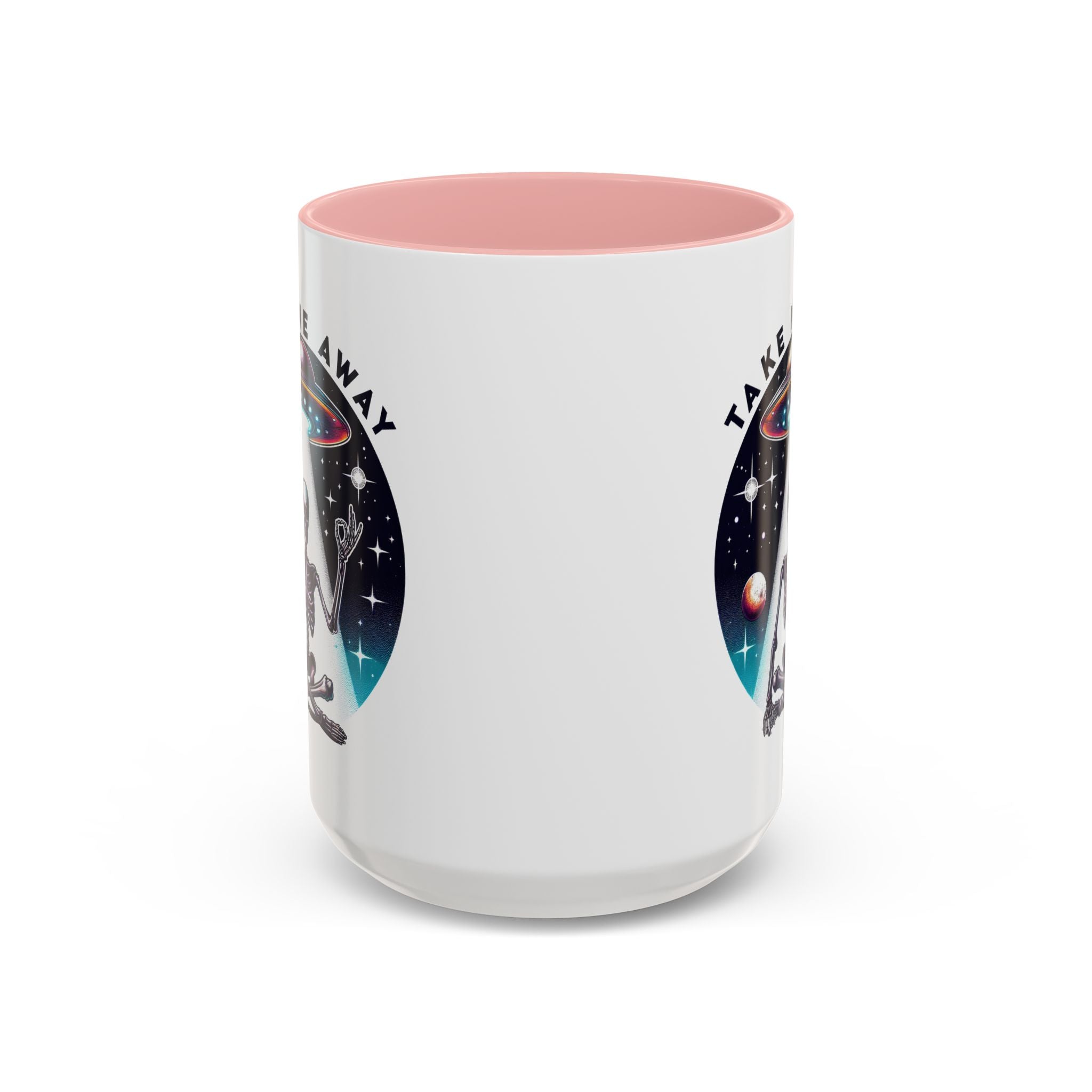 Galactic Skeleton Coffee Mug, Take Me Away Mug, Space-Themed Mug, Unique Gift for alien Lovers, Sci-Fi Cafe Mug