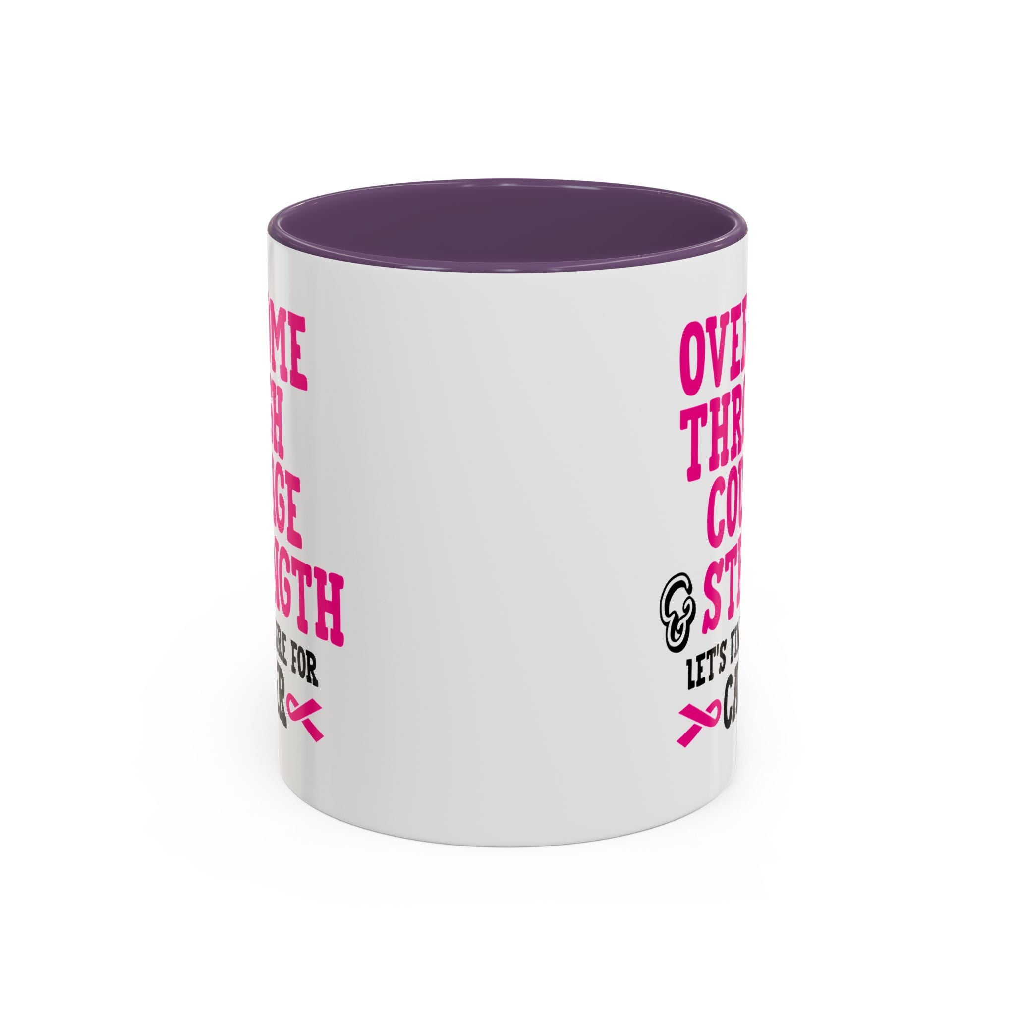 Inspirational Coffee Mug for Cancer Awareness, Gift for Supporters, Fundraising Mug for Breast Cancer, Motivational, 11oz, 15oz