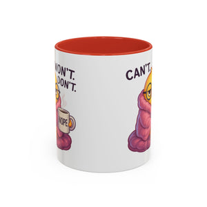Cozy Cartoon Coffee Mug - Perfect for Lazy Days, Gifts for Friends, Cute Coffee Cups, Inspirational Morning Mug, Funny Beverage Container