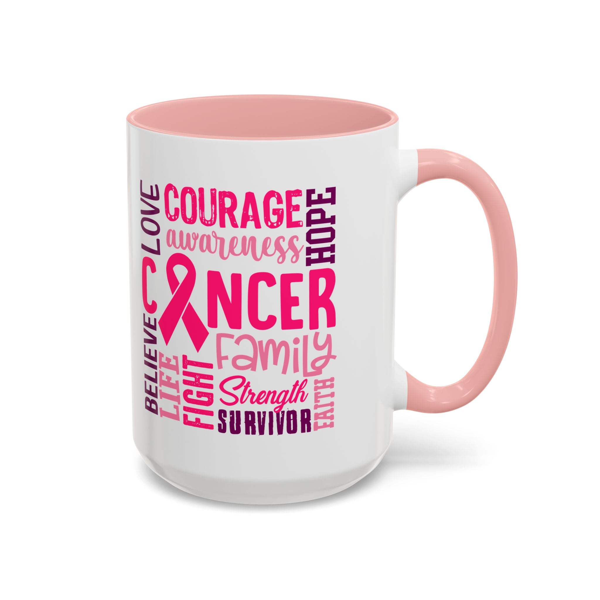 Inspirational Cancer Awareness Coffee Mug, Support Gift, Hope for Survivors, Breast Cancer Month, Motivational Mug, Encouragement Mug