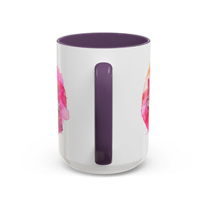 Inspirational Accent Coffee Mug with Pink Ribbon Design, Faith Hope Love Gift, Cancer Awareness Mug, Supportive Drinkware, Meaningful [...]