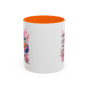 Funny attitude Travel Mug - "I Don't Just Ride the Crazy Train, I Drive It" - Colorful Bird Design