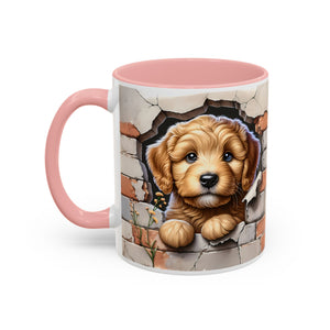 Cute Dog Accent Coffee Mug - Perfect Gift for Pet Lovers, Animal Lovers, Home Decor, Coffee Lovers, Unique Kitchenware
