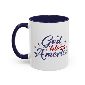 Patriotic Coffee Mug - God Bless America Design