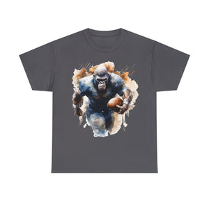 funny Football gorilla t shirt gift Unisex Heavy Cotton Tee