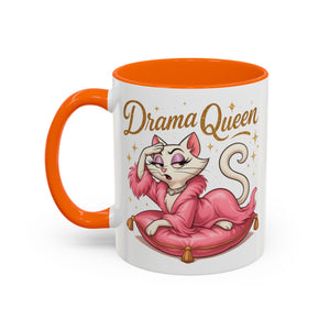 Drama Queen Coffee Mug - Fun Gift for Cat Lovers, Unique Mug for Tea or Coffee, Perfect for Birthdays, Mother's Day & Housewarming