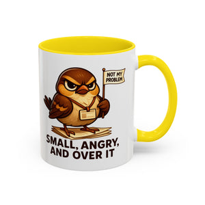 Funny Owl Coffee Mug, not my problem  Small Angry Owl Cup, Coffee Lover Present, Quirky Office