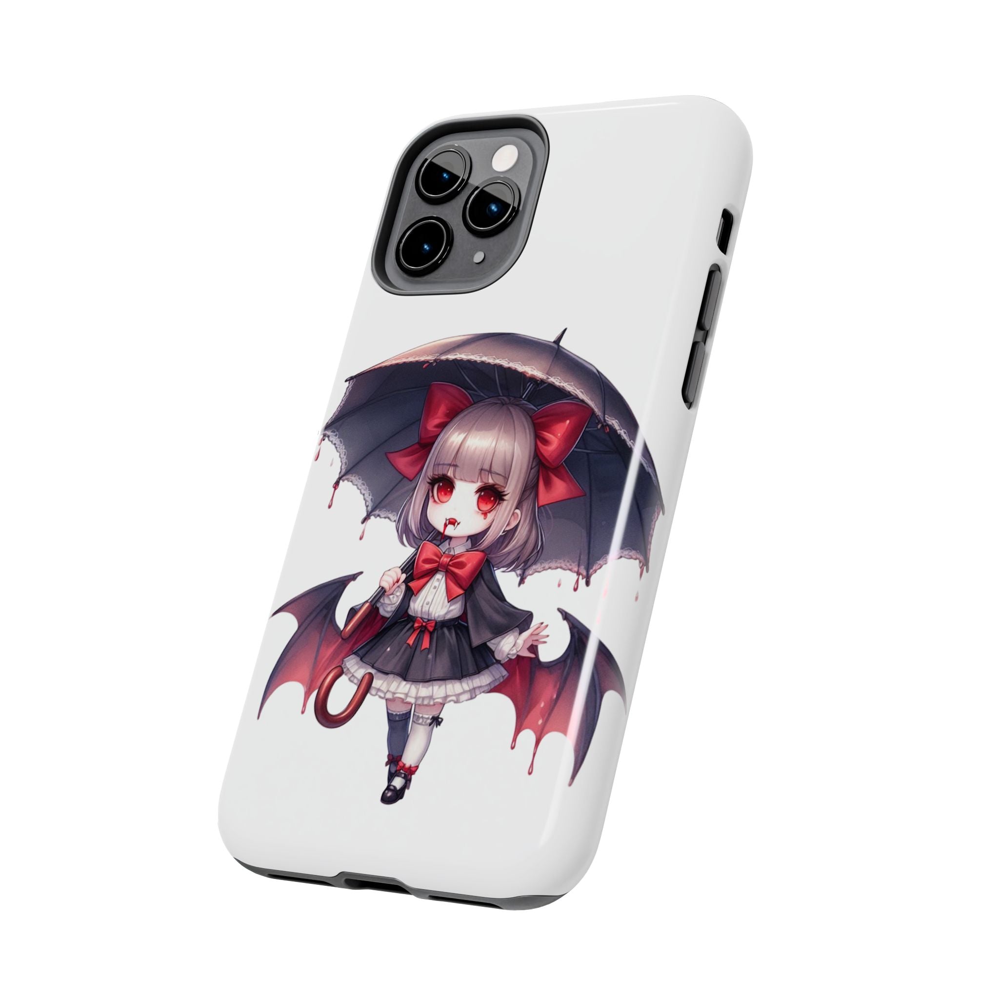 vampire girl horror art Tough Phone Cases