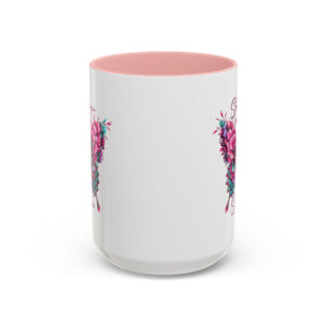 Stronger Than The Storm Accent Coffee Mug - Inspirational Butterfly Design