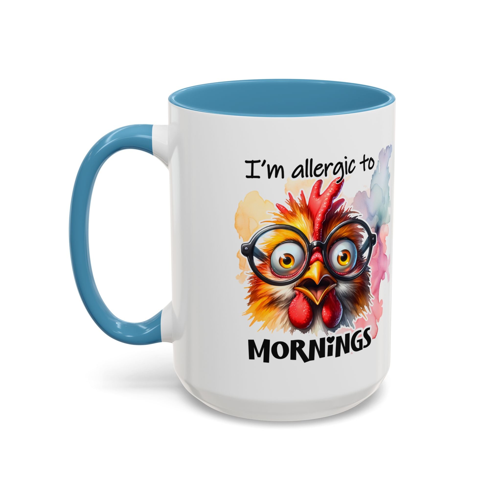 Funny Morning Coffee Mug, Gift for Coffee Lovers, Humorous Mug, Office Mug, Unique Cup for Mornings, Chicken Design