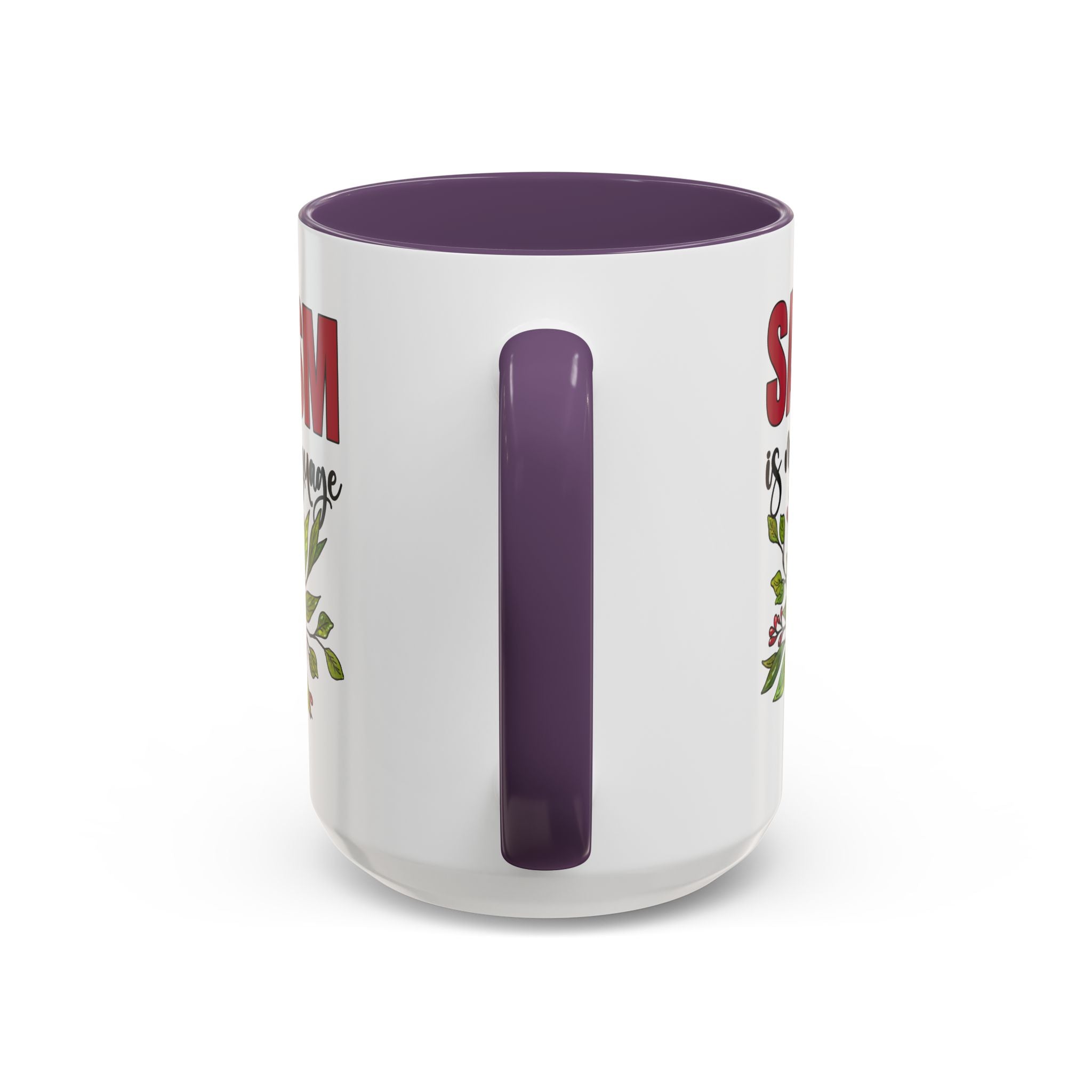 Sarcasm Floral Accent Coffee Mug - 11oz & 15oz funny