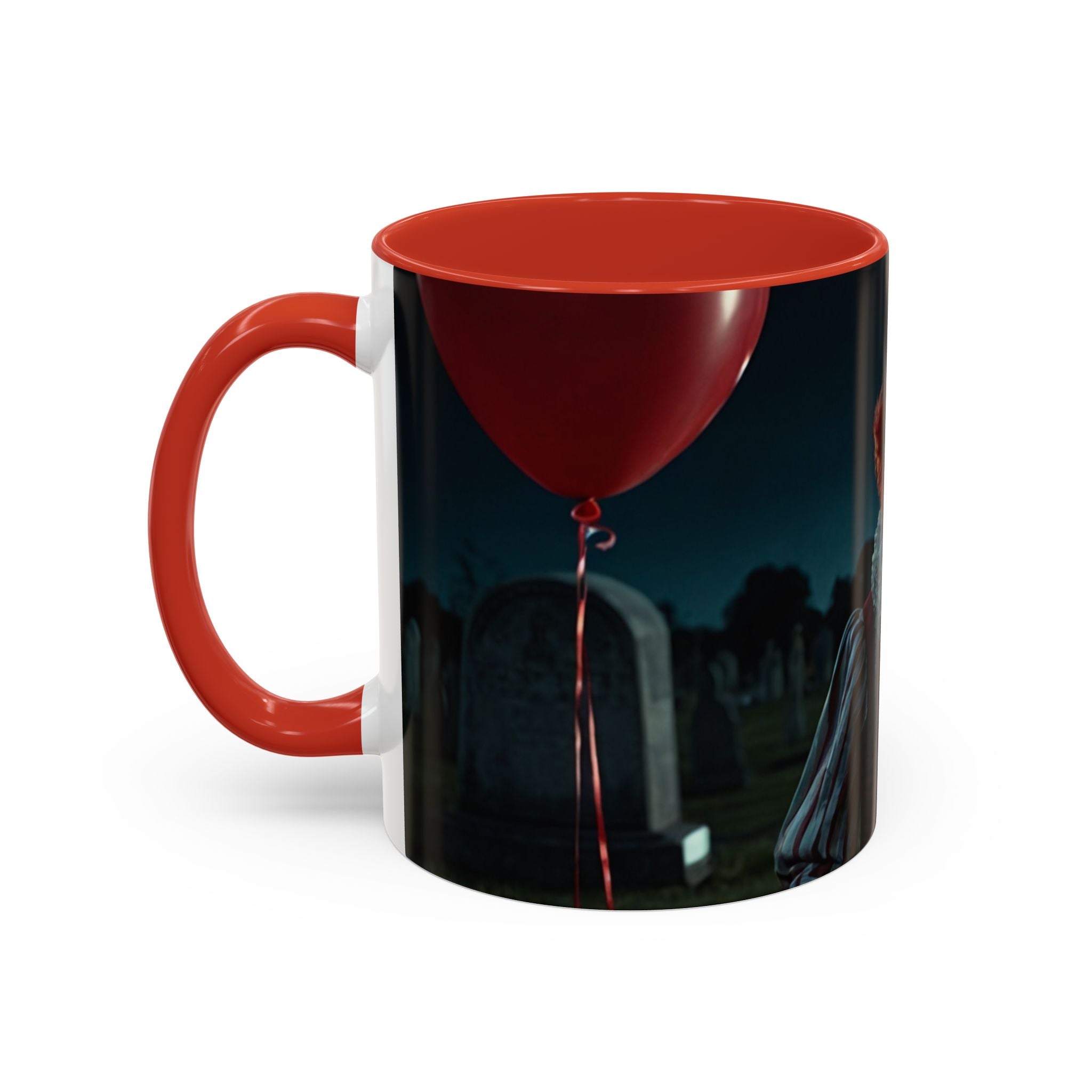 Creepy Clown Coffee Mug - Perfect for Halloween or Horror Fans art