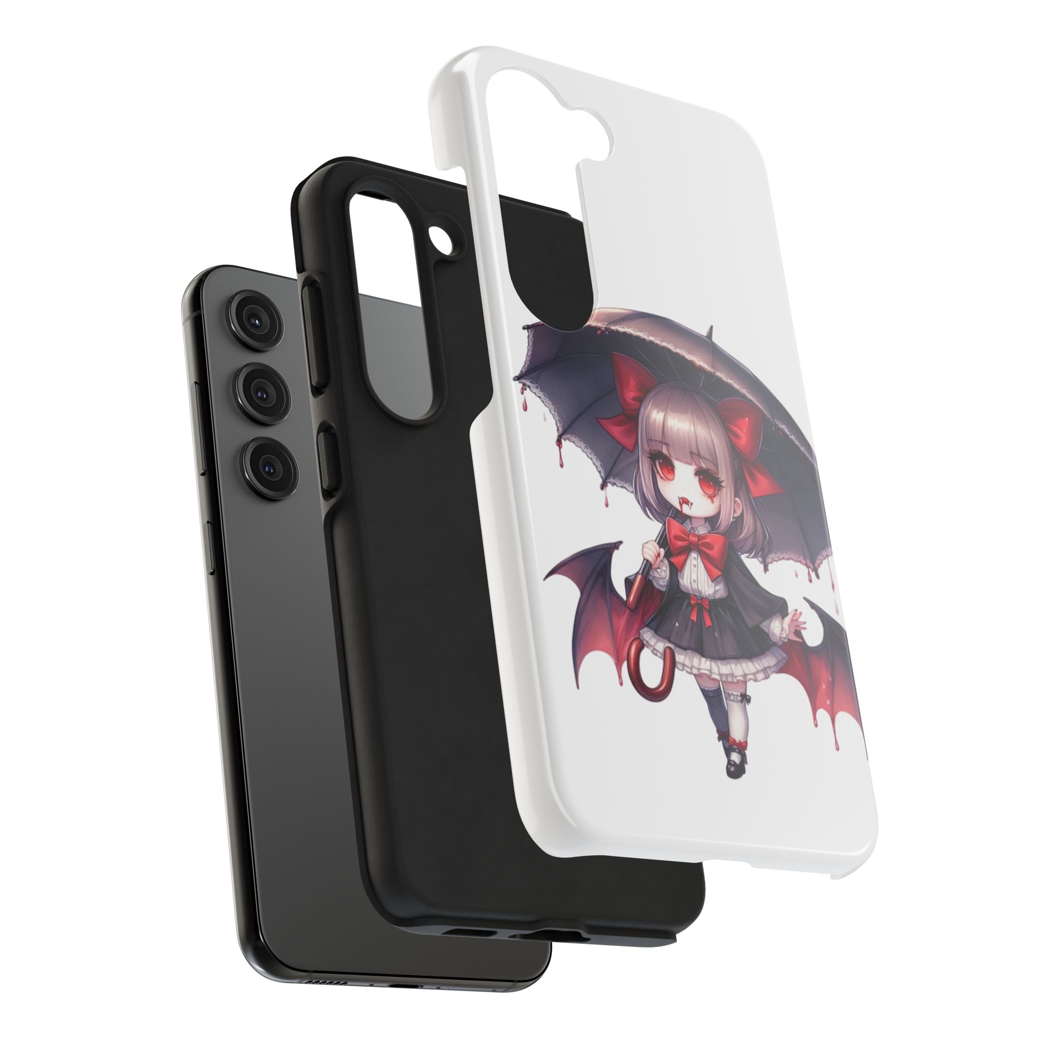 vampire girl horror art Tough Phone Cases