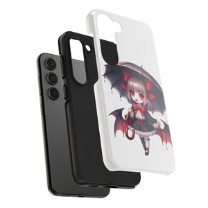 vampire girl horror art Tough Phone Cases