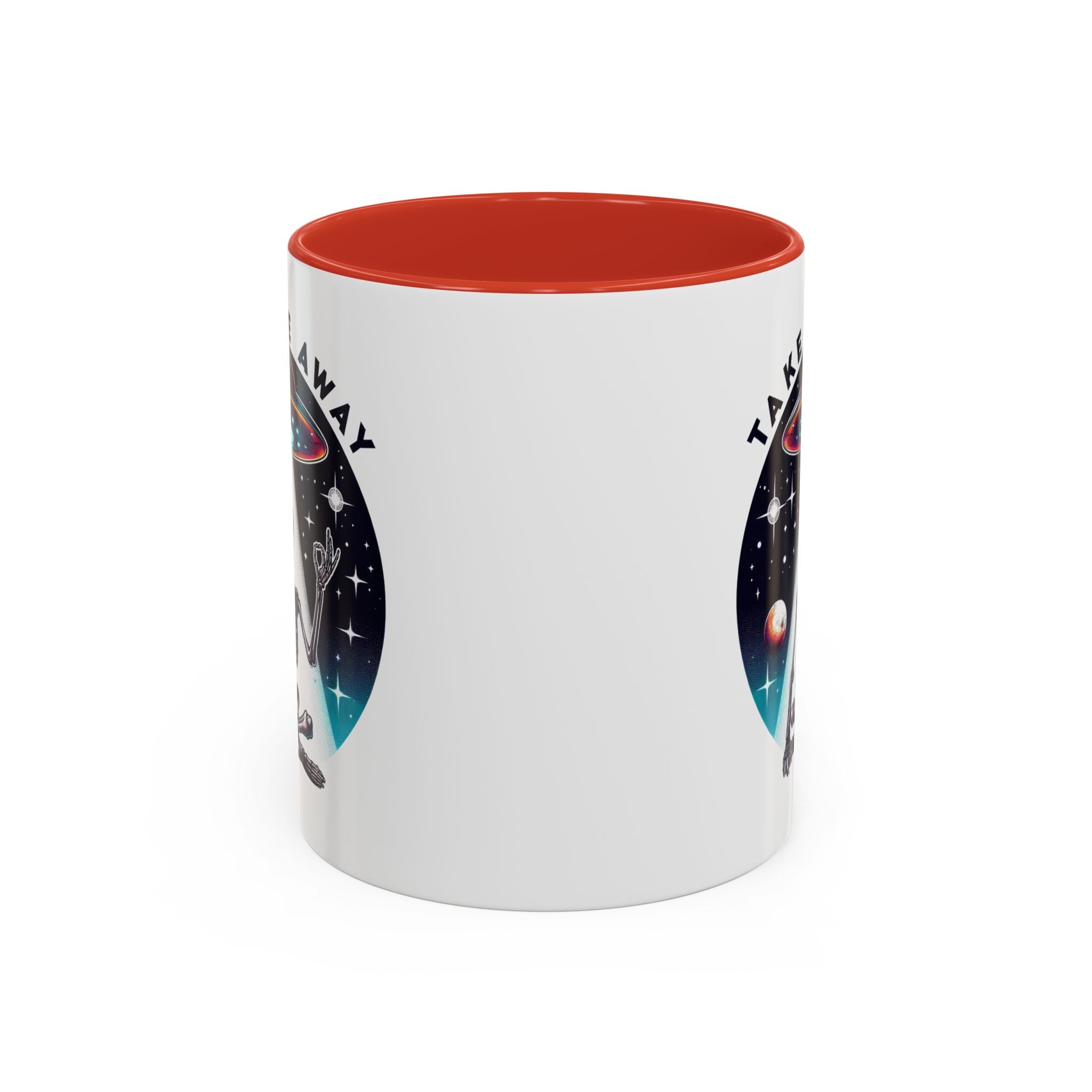 Galactic Skeleton Coffee Mug, Take Me Away Mug, Space-Themed Mug, Unique Gift for alien Lovers, Sci-Fi Cafe Mug