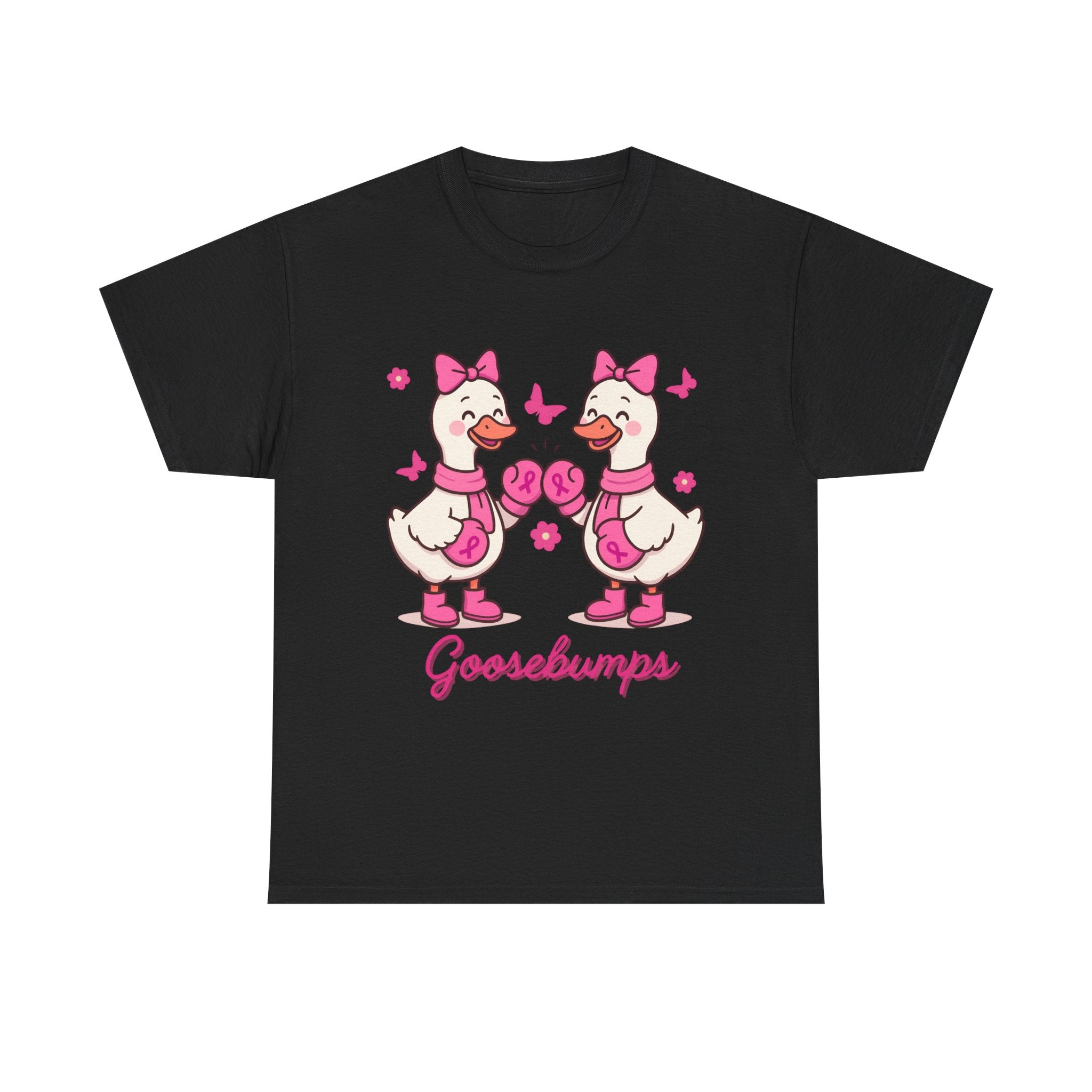 Cancer awareness Goosebumps Unisex Cotton Tee for Animal Lovers, Gift for Friends, Casual Wear,