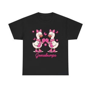 Cancer awareness Goosebumps Unisex Cotton Tee for Animal Lovers, Gift for Friends, Casual Wear,