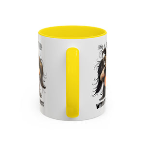 Life is Better with Dogs Coffee Mug - Cute Dog Lover Gift, Animal Themed Mug, Pet Owner Present, Fun Coffee Cup, Gift for Him/Her