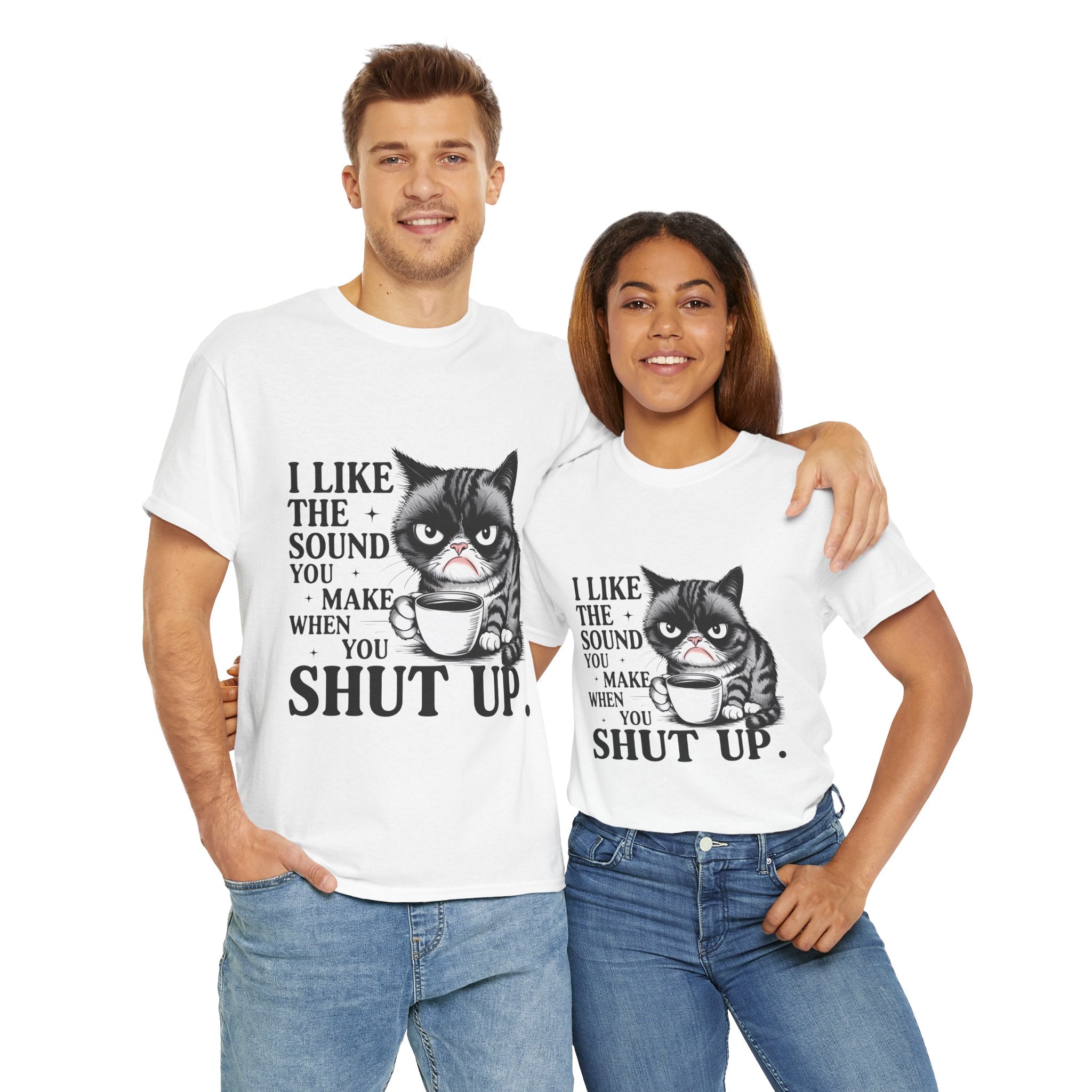 Funny Cat Quote Tee, Humorous T-Shirt, Gift for Cat Lovers, Sarcastic Cotton Shirt, Cute Pet Apparel