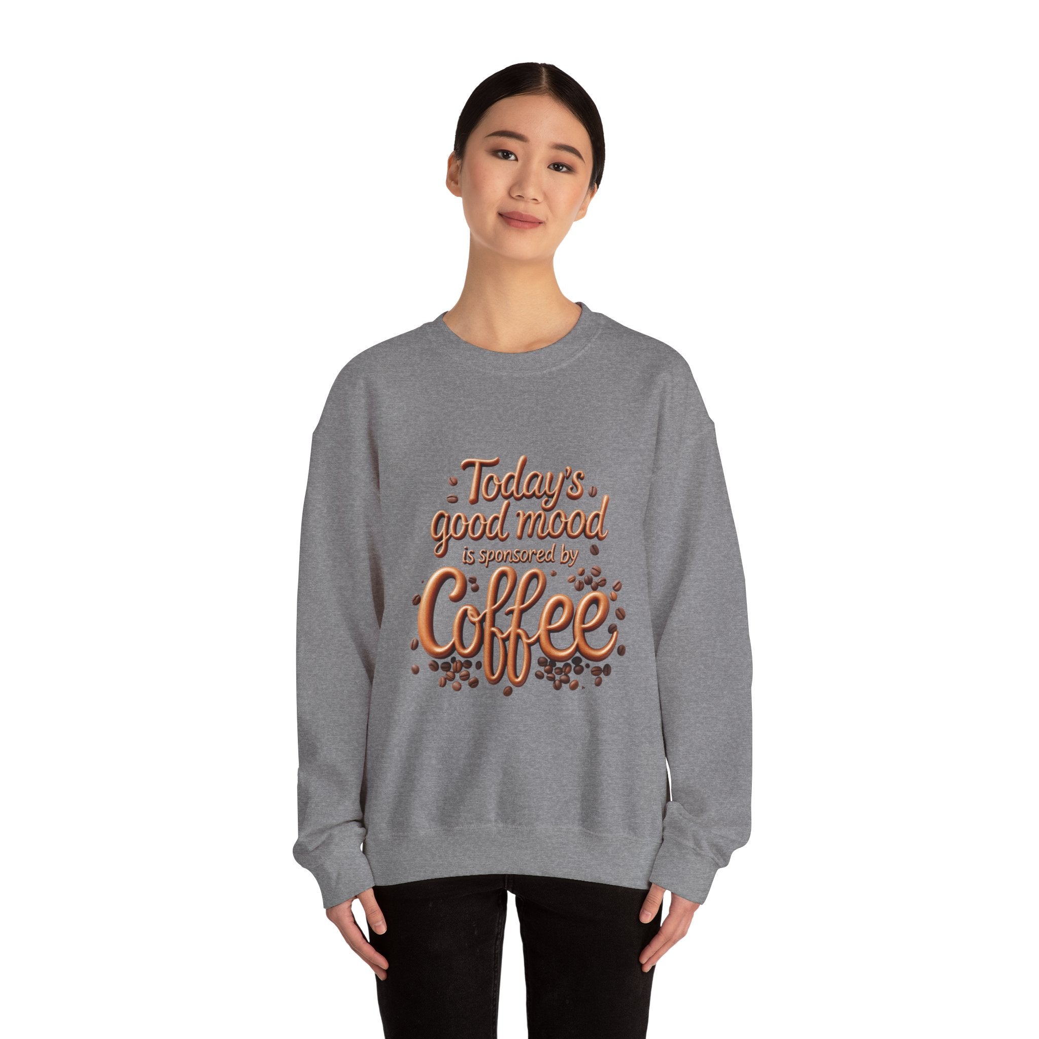 Coffee Mood Crewneck Sweatshirt - Cozy Gift for Coffee Lovers, Perfect for Birthdays, Holidays, Casual Days, Comfortable Wear