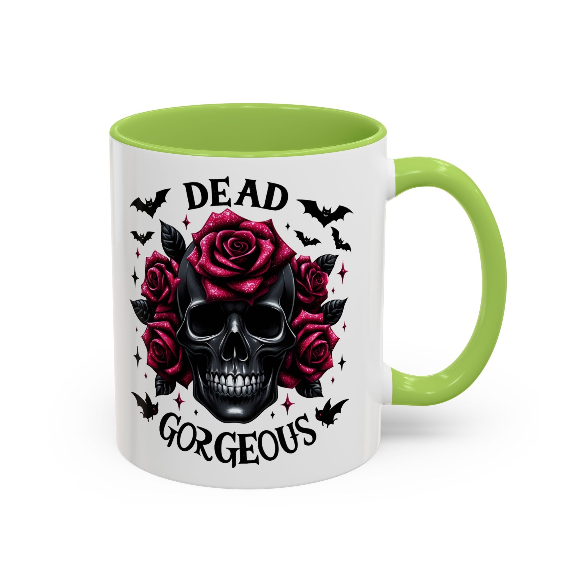 Gothic Skull Coffee Mug - Dead Gorgeous Design halloween horror art goth