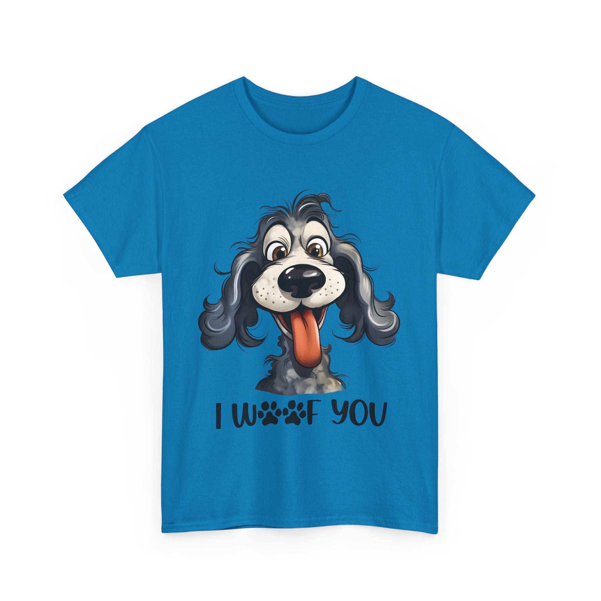 Cute Dog Lover Tee | I WOOF You T-Shirt, Pet Lover Gift, Dog Mom Shirt, Casual Wear, Anniversary Gift