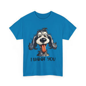 Cute Dog Lover Tee | I WOOF You T-Shirt, Pet Lover Gift, Dog Mom Shirt, Casual Wear, Anniversary Gift