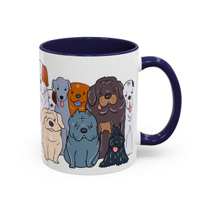 Cute Dog Breed Accent Coffee Mug, Pet Lover Gift, Canine Mug, Gifts for Dog Owners, Puppy Lover Mug