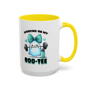Fitness Motivation Coffee Mug, Workout Gift, Gym Decor, Boo-Tee Lover's Cup, Cute Ghost Mug