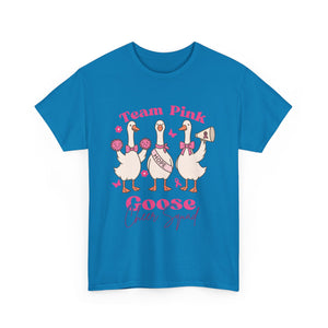 cancer awareness Cheer Squad Goose Tee - Perfect for Cheerleaders, Team Spirit, Bird Lovers, Fun Gifts, Casual Wear