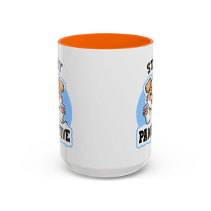Cute Stay Pawsitive Coffee Mug - Perfect Gift for Dog Lovers mental health