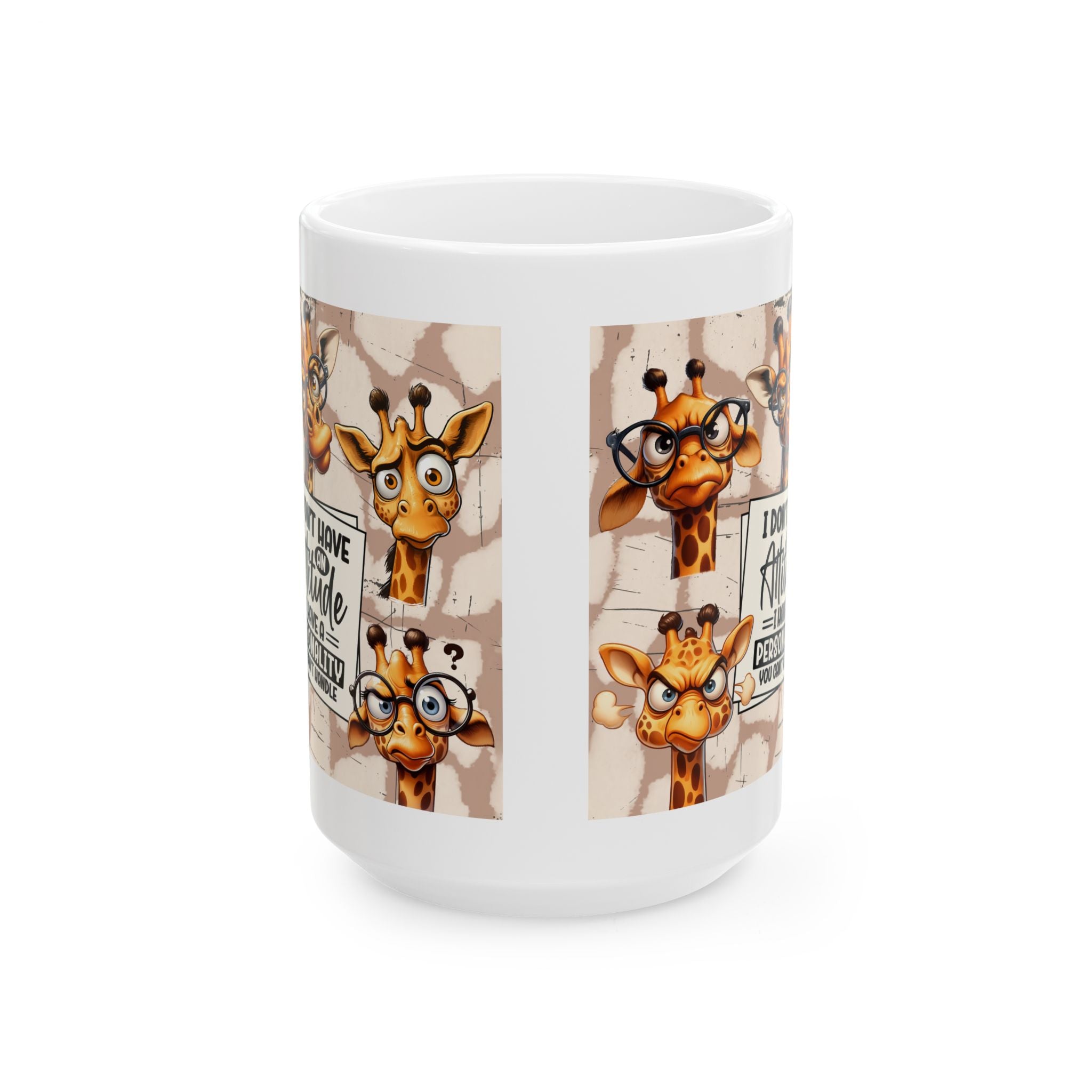 attitude sarcasm Giraffe coffee Mug - Perfect for Coffee Lovers, Gift for Animal Lovers, Fun Office Decor, Unique Birthday Present