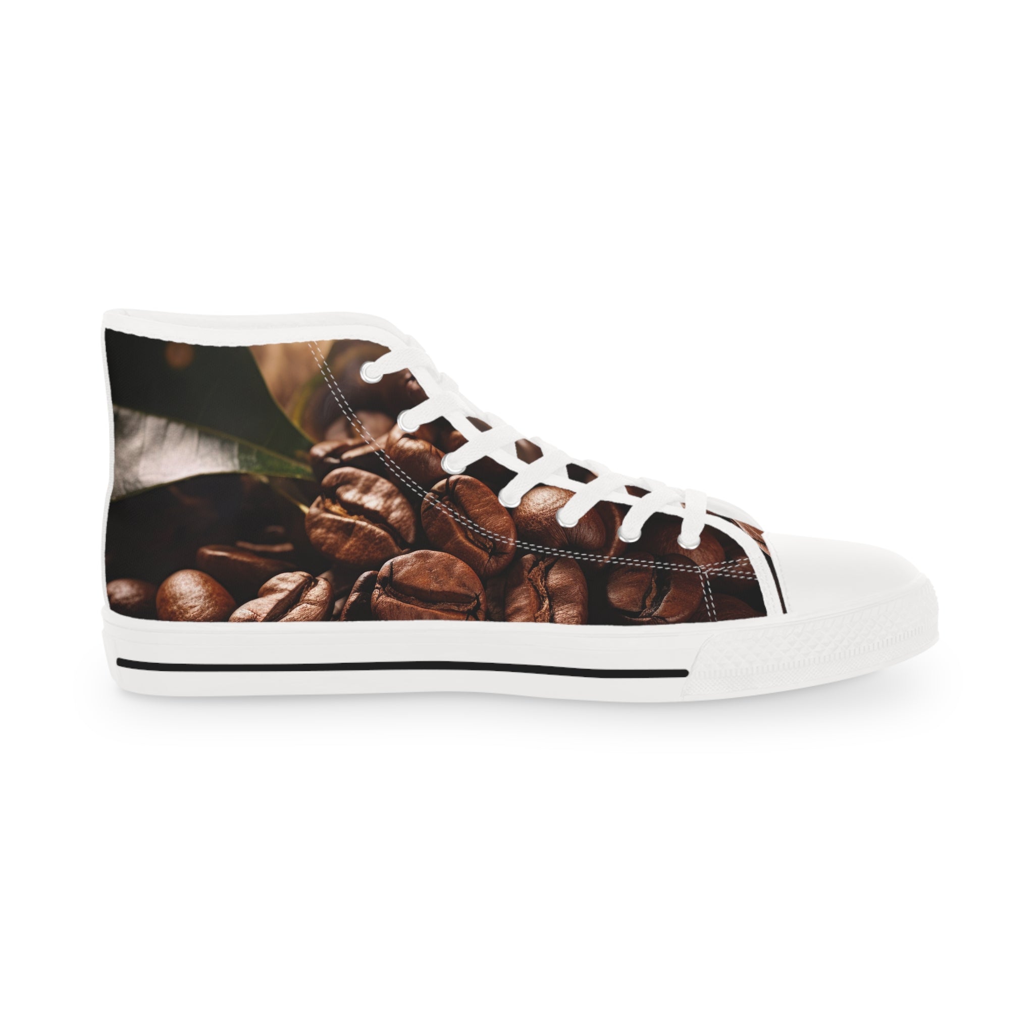 coffee bean lovers  Men's High Top Sneakers