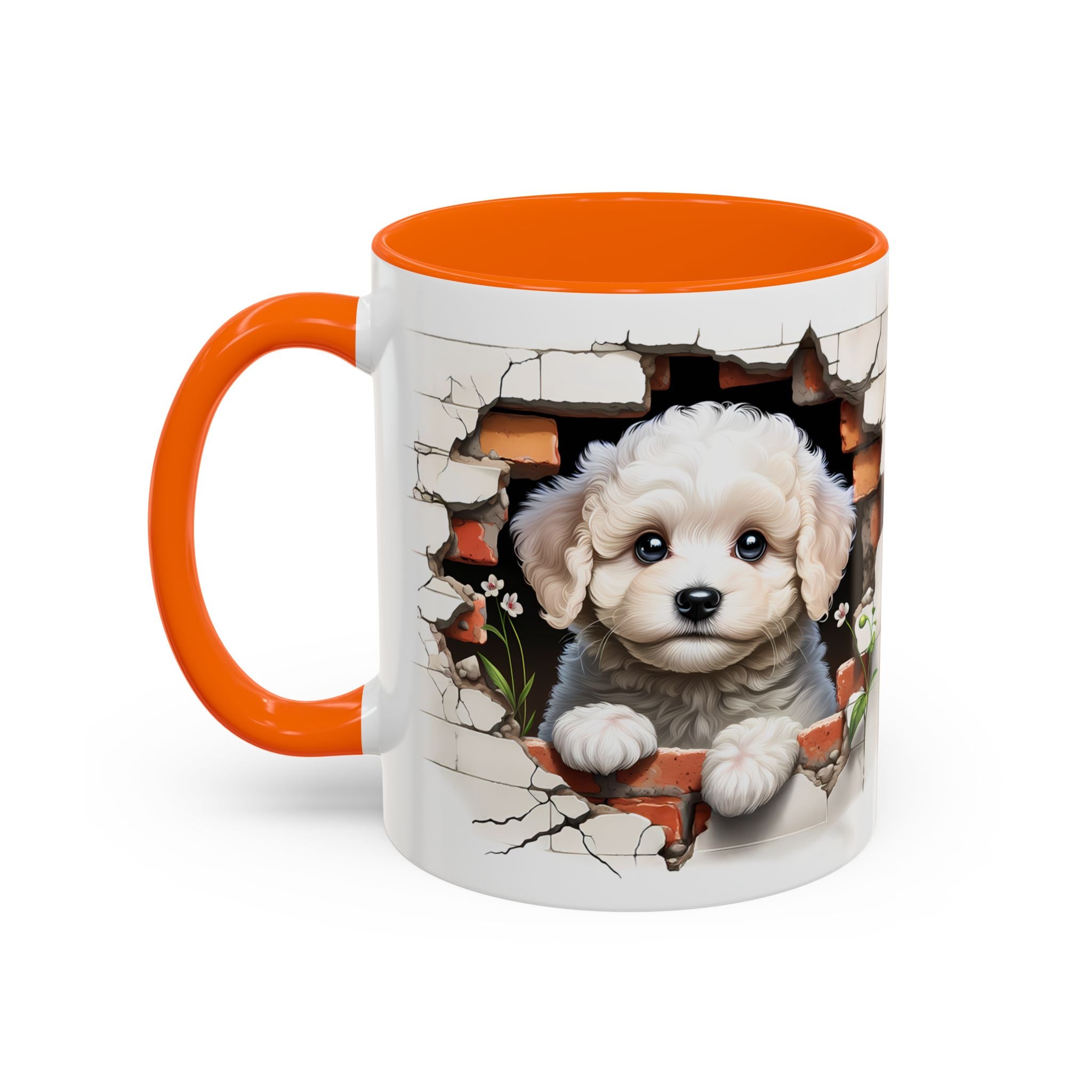 Cute Puppy Accent Coffee Mug - Adorable Dog Lover Gift, Pet-Themed Mug, Home Decor, Ideal for Gifts, Animal Enthusiast