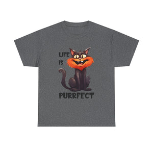Purrfect Cat Tee, Cute Cat Lover Shirt, Fun Unisex Cotton Top, Gifts for Cat Owners, Funny Pet T-Shirt, Birthday Gift Idea