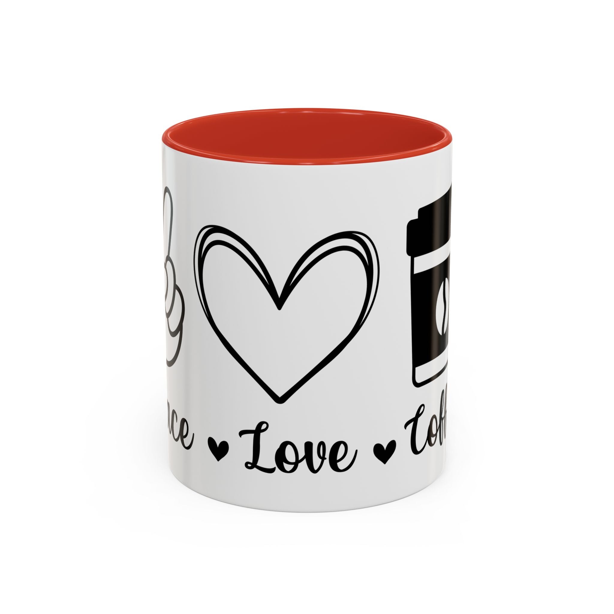 peace love coffee Accent Coffee Mug (11, 15oz)